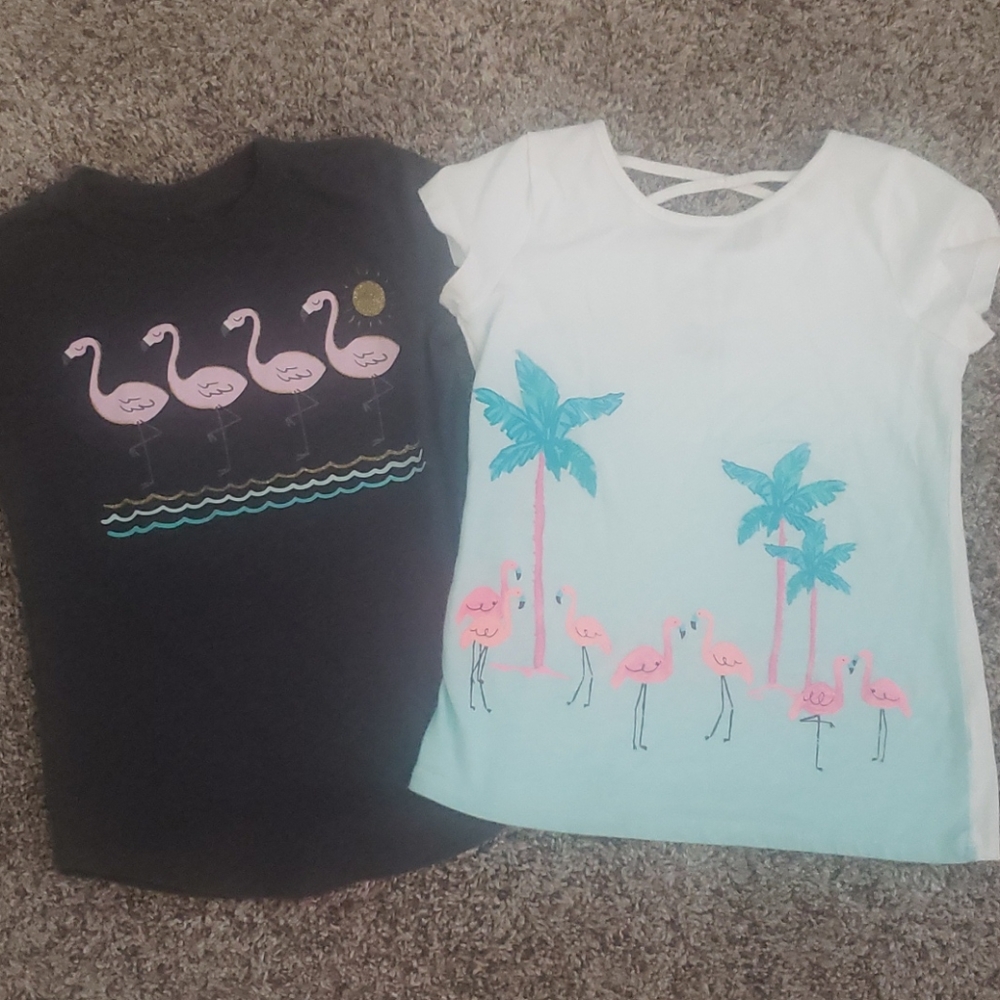 Set Jumping Beans Flamingo shirts